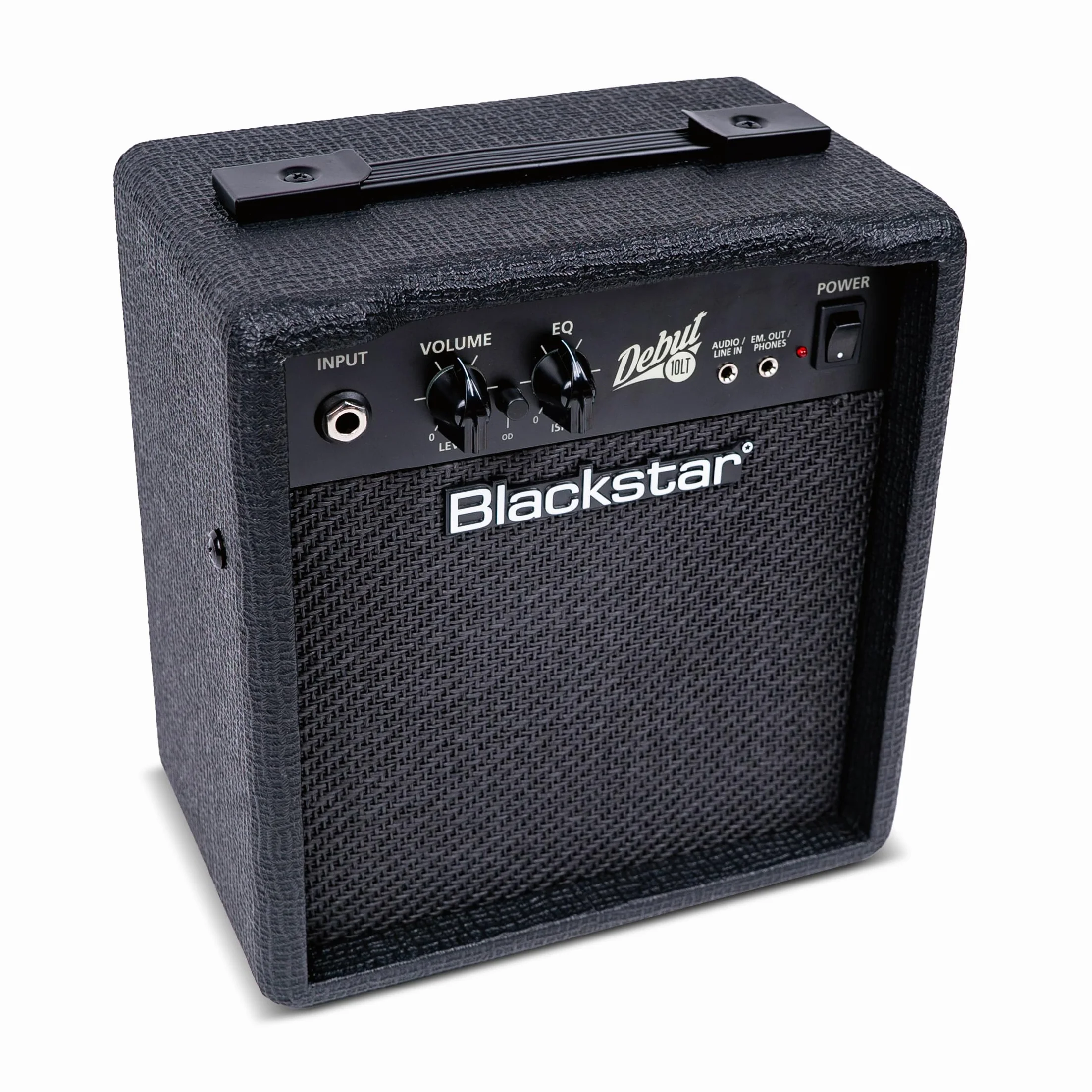 Blackstar Debut 10 LT wzmacniacz kombi do gitary elektrycznej o mocy 10 W, idealny dla początkujących, do ćwiczeń w domu, regulator głośności i korektora głośności, wejście audio i emulowane