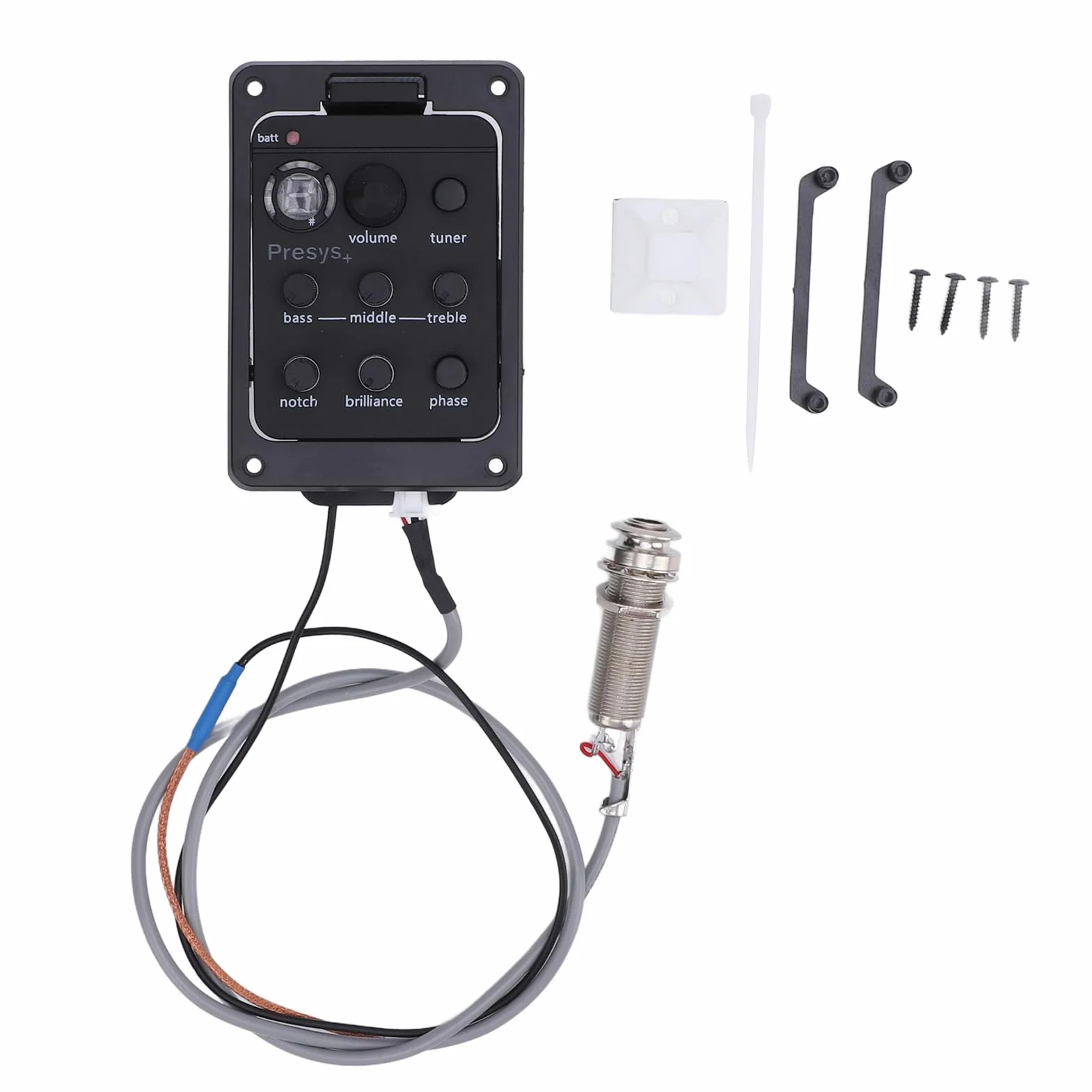 Presys Plus Prehamp Guitar Preamp, Tuner Wysokiej Czułości z Wyświetlaczem LED, łatwa Instalacja Plug & Play Instalacja Gitar Akustycznych