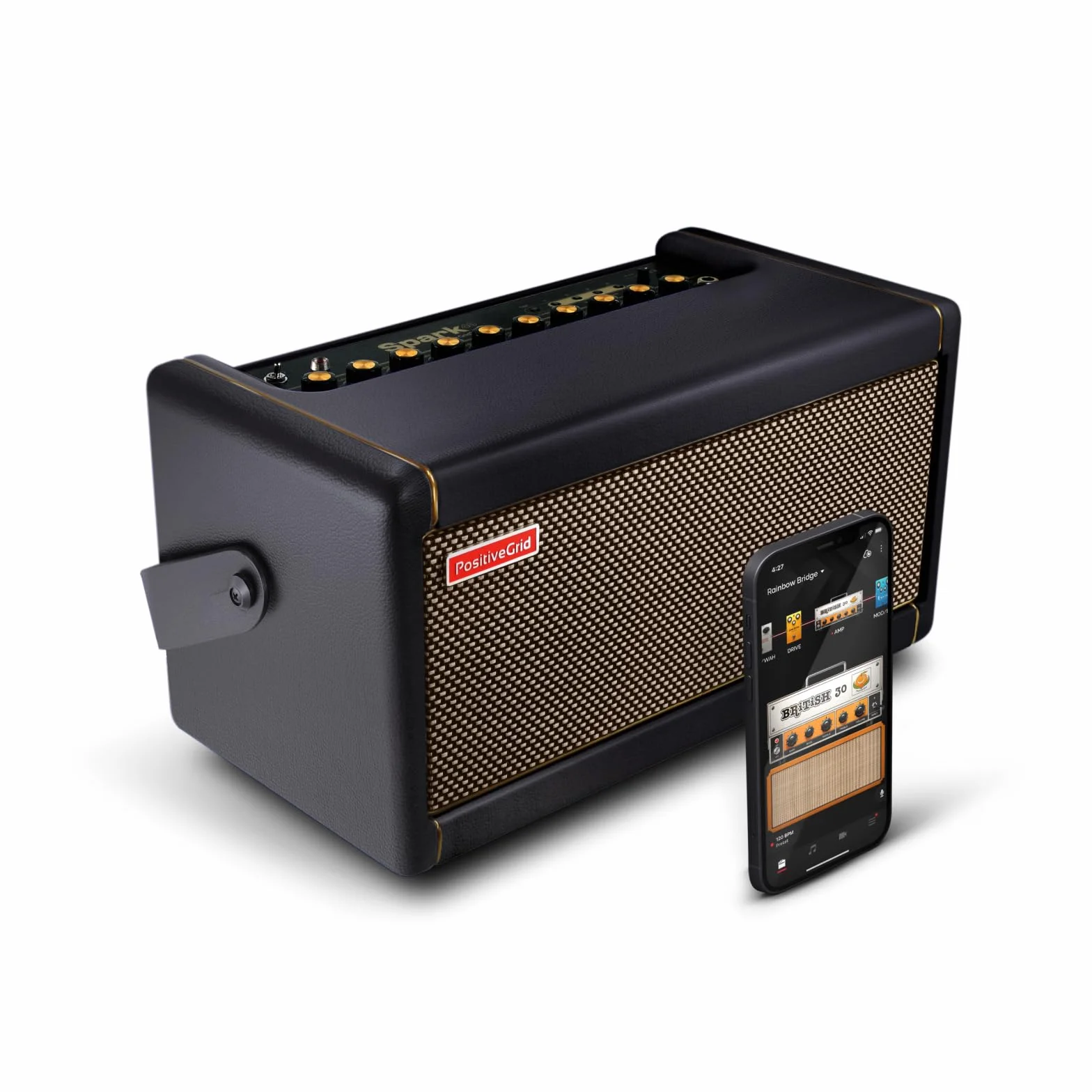 Positive Grid Spark wzmacniacz gitarowy, elektryczny, basowy i akustyczny, 40 W, combo, aplikacja mobilna, czarny Spark Black